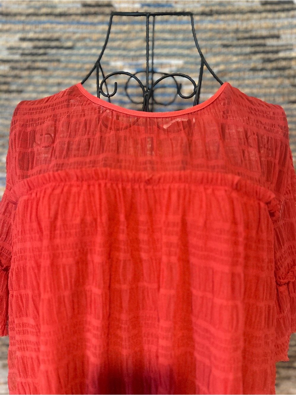Max Studio Women’s Textured Short Sleeve Top - Picture 2 of 11